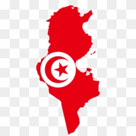 Tunisia Emails List - Tunisia Map Flag Png, Transparent Png - tunisia flag png
