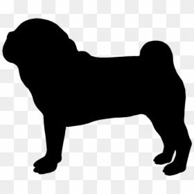 Dog Drawing At Getdrawings - Pug Clipart Black And White, HD Png Download - pugs png