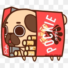 Transparent Pocky Clipart - Puglie Pug Pocky, HD Png Download - pugs png