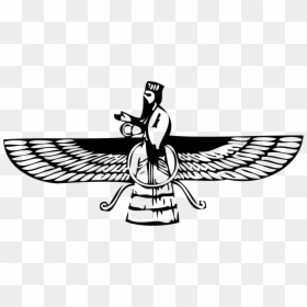 Stencils Zoroastrianism The Zoroastrian - Religion Zoroastrianism, HD Png Download - garuda png