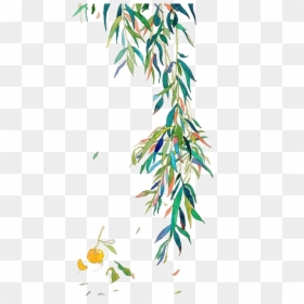 Green And Multicolored Leaf Illustration Watercolor - Transparent Watercolour Leaves, HD Png Download - watercolor leaf png