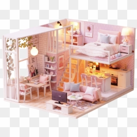 Miniature Cute Doll House, HD Png Download - dollhouse png