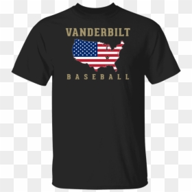 Vanderbilt Baseball Usa Flag Map - Vandy Baseball T Shirt Usa, HD Png Download - usa flag map png