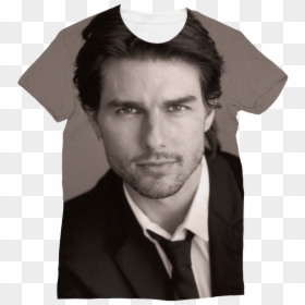 Tom Cruise In Black And White ﻿classic Sublimation - Top 10 Most Handsome Man, HD Png Download - men in black png