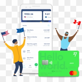 Transferwise Multi Currency Account, HD Png Download - debit card png