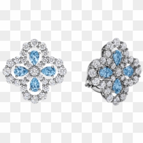 Diamond Loop By Harry Winston, Full Motif Aquamarine - Earrings, HD Png Download - aquamarine png