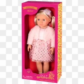 Millie Regular 18-inch Doll In Packaging - Our Generation Doll Maricela, HD Png Download - american girl doll png