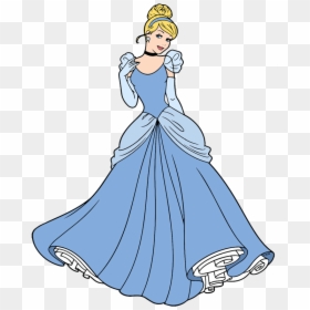 Dress Clipart Cindrella - Disney Cinderella And Charming, HD Png Download - princess dress png