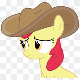 Transparent Cowboy Hat Transparent Background Png - Pony Wearing A Cowboy Hat, Png Download - cartoon cowboy hat png