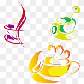 Clip Art Coffee Cup Teacup Clip, HD Png Download - fancy swirls png