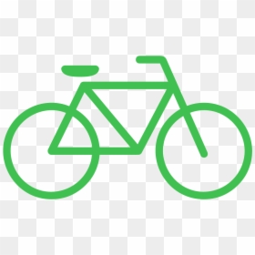 Bike Clipart Green - Bicycle Icon White Background, HD Png Download - bike clipart png