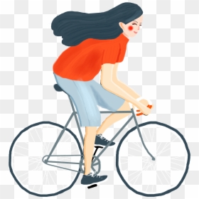 Transparent Boy Riding Bike Clipart - Bike Card, HD Png Download - bike clipart png