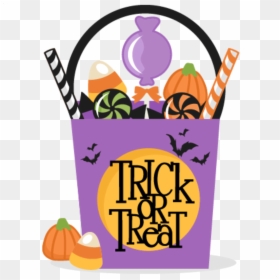 Caramelos Dulces Halloween Happyhalloween Terror - Cute Halloween Clipart, HD Png Download - trick or treat bag png