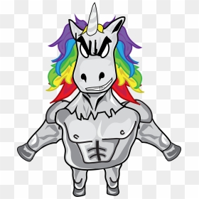 Computer Icons Clip Art Crazy Unicorn Download - Masculine Unicorn, HD Png Download - dot grid png