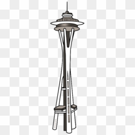 Space Needle Seattle Png, Transparent Png - denver skyline silhouette png