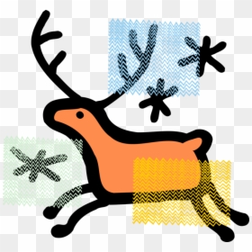 Clip Art, HD Png Download - santa and reindeer silhouette png