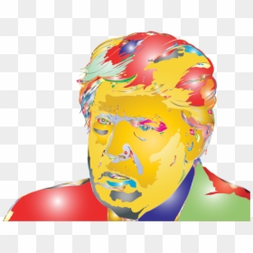 Fictional Character,head,art - Illustration, HD Png Download - trump silhouette png