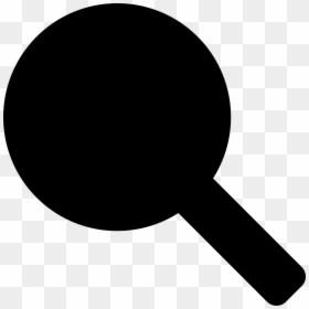 Table Tennis Racquet Or Rattle Musical Instrument Black - Table Tennis Bat Shape, HD Png Download - table silhouette png
