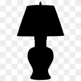 Table Lamp Silhouette - Scalable Vector Graphics, HD Png Download - table silhouette png