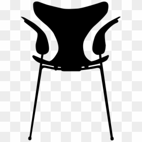 Modern Chair Design Vector Free, HD Png Download - table silhouette png