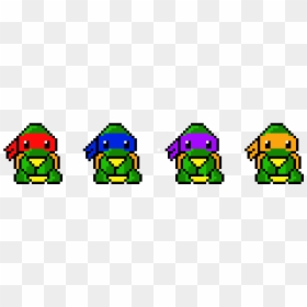 Cute Ninja Turtle Pixel Art, HD Png Download - cute pixel png