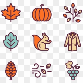 Autumn Icons, HD Png Download - pumpkin icon png