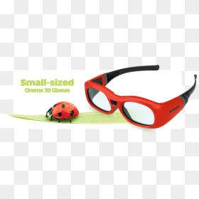 Pi Cinema 3d Glasses - Ladybug, HD Png Download - shutter glasses png
