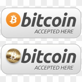 Bitcoin Accepted Here Button Png Image In High Definition - We Now Accept Bitcoin, Transparent Png - bit coin png