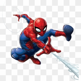 Spiderman Characters Marvel Hq, HD Png Download - spider man web png