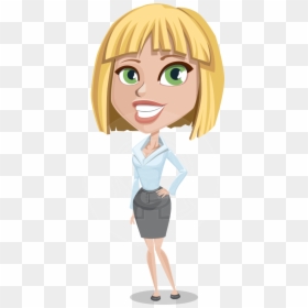 Mel As Miss Always Right - Female Business Cartoon Characters, HD Png Download - angry girl png
