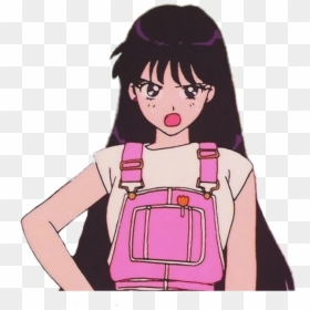 #anime #animation #retro #retroanime #waifu #loli #senpai - Sailor Moon Aesthetic Sailor Mars, HD Png Download - angry girl png
