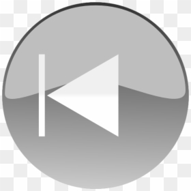 Windows Media Player Skip Back Button Grey Svg Clip - Back Button Icon Small Png, Transparent Png - window clipart png