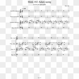 Doo Wop Sheet Music, HD Png Download - blink 182 png