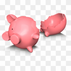 Transparent Piggybank Clipart - Broken Piggy Bank Png, Png Download - miss piggy png