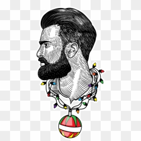 Illustration, HD Png Download - hipster beard png