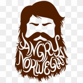 Angry Norwegian, HD Png Download - hipster beard png
