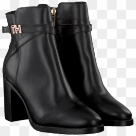 Black Tommy Hilfiger Booties Th Hardware High, HD Png Download - tommy hilfiger png