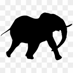 Silhouette Elephant Clipart Png, Transparent Png - circus animals png
