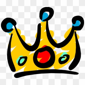 Vector Illustration Of Crown Symbolic Monarch Or Royalty - Kingdom Kids, HD Png Download - queen crown vector png