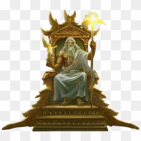 Diety Statue Png - Transparent Background Zeus Png, Png Download - shrine png