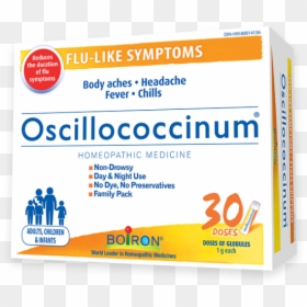 Oscillococcinum For The Relief Of Flu-like Symptoms - Graphic Design, HD Png Download - flu png
