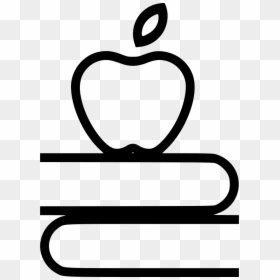 Apple Fruit Book Education Study Teaching Svg Png Icon - Teacher Symbol Clipart Png, Transparent Png - fruit icon png
