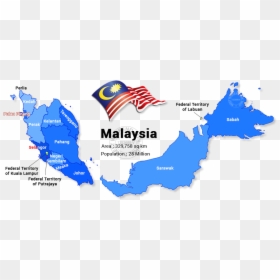 Key Malaysia, Malaysia At A Glance, Malaysia Visa Online, - Malaysia Ethnic Map, HD Png Download - malaysia flag png