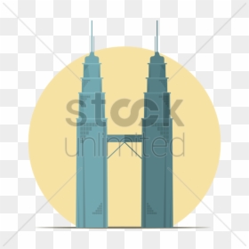 Petronas Twin Tower Vector, HD Png Download - malaysia flag png