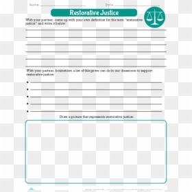Role-playing Scenarios - Restorative Justice Worksheets, HD Png Download - hand drawn underline png