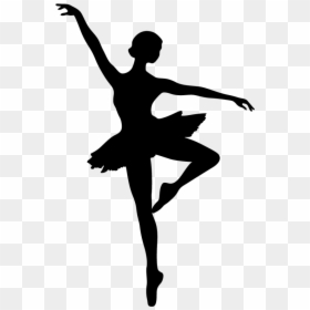 Modern Dance Ballet Dancer Silhouette - Ballerina Silhouette, HD Png Download - ballet dancer silhouette png