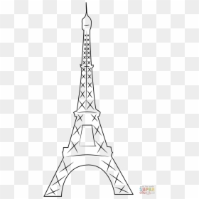 Eiffel Tower Silhouette Png Pic - Eiffel Tower Outline, Transparent Png - torre de paris png