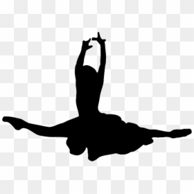 Ballet Dancer Silhouette - Ballet Split Silhouette Png, Transparent Png - ballet dancer silhouette png