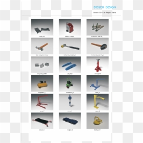 Car Repair Tools 3d Model, HD Png Download - mechanic tools png