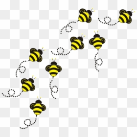 Bee Flying Clipart Bumble Transparent Png - Transparent Background Flying Bee Clipart, Png Download - fly.png